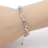 Retro Fashion Crystal Heart Bracelet