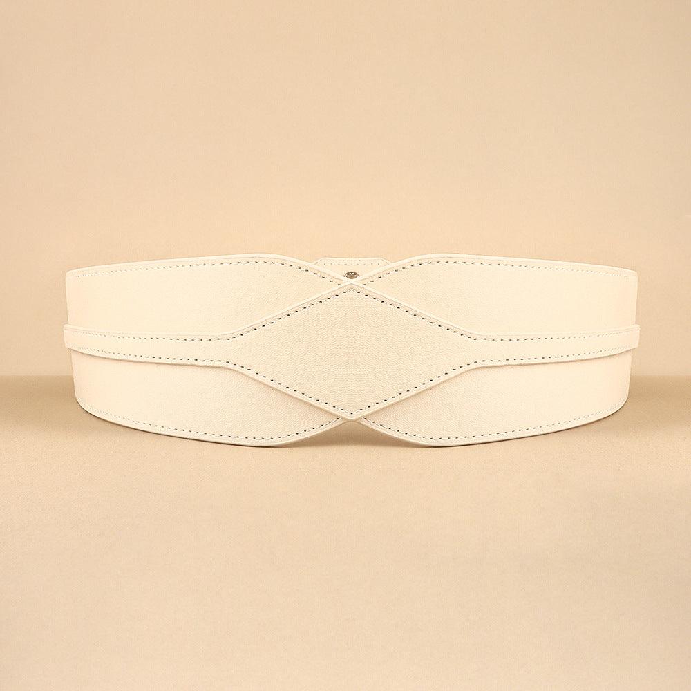 Simple Wide Waist Seal Elastic Versatile Belt Ladies - Nioor