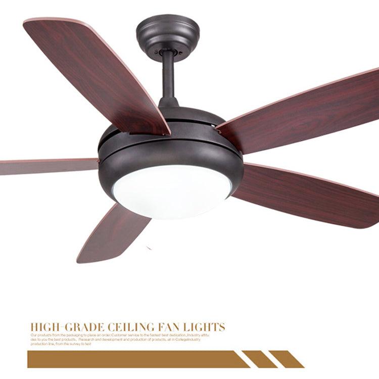 American Simple Light Luxury Home Wood Leaf Fan - Nioor