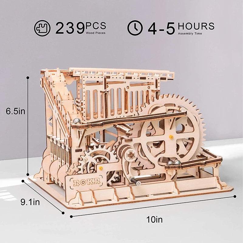 3D DIY Wooden Puzzle Roller Coaster Children's Toys - Nioor