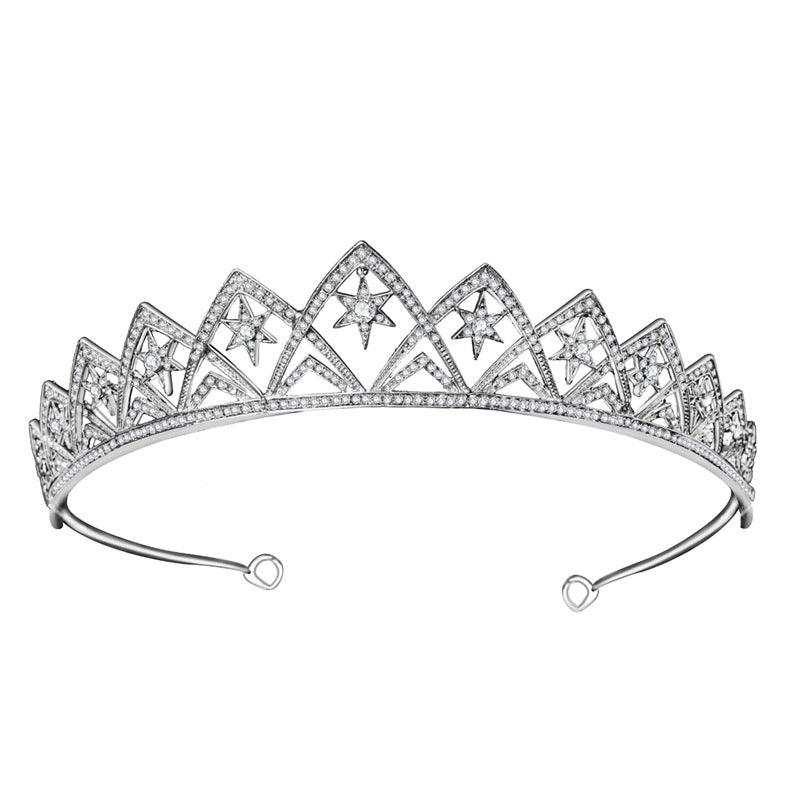 European Wedding XINGX Bridal Crown Headband - Nioor