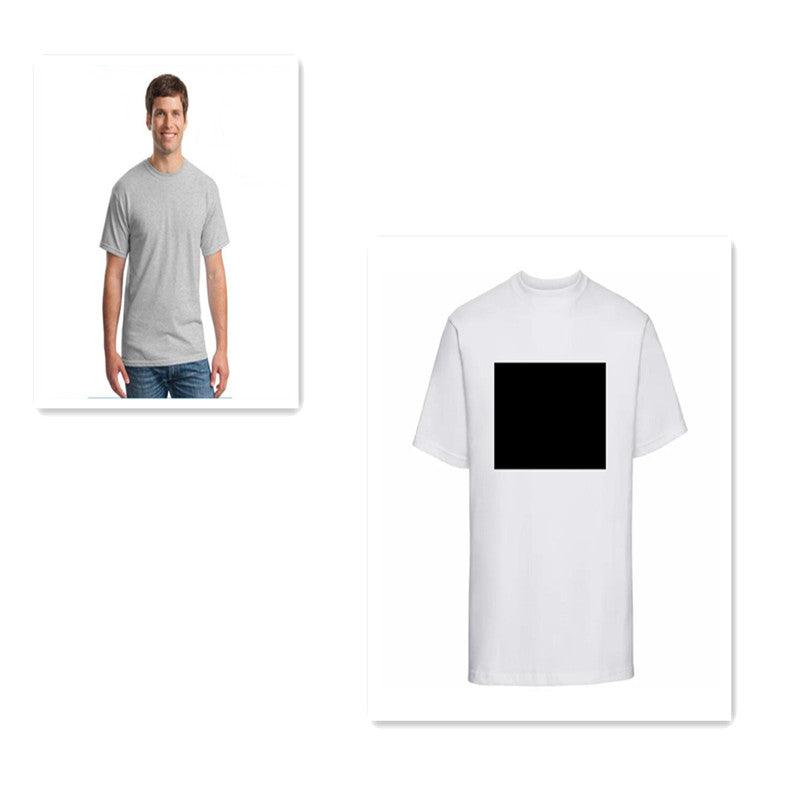 Cotton Round Neck T-shirt With Short Sleeves - Nioor