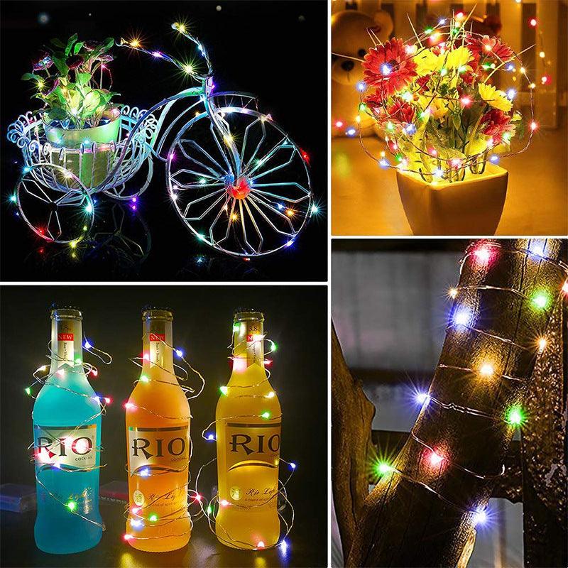 1-10M Led String Light Copper Wire Holiday Lighting Fairy Light Garland Battery Operation For Christmas Tree Wedding Party Decor - Nioor