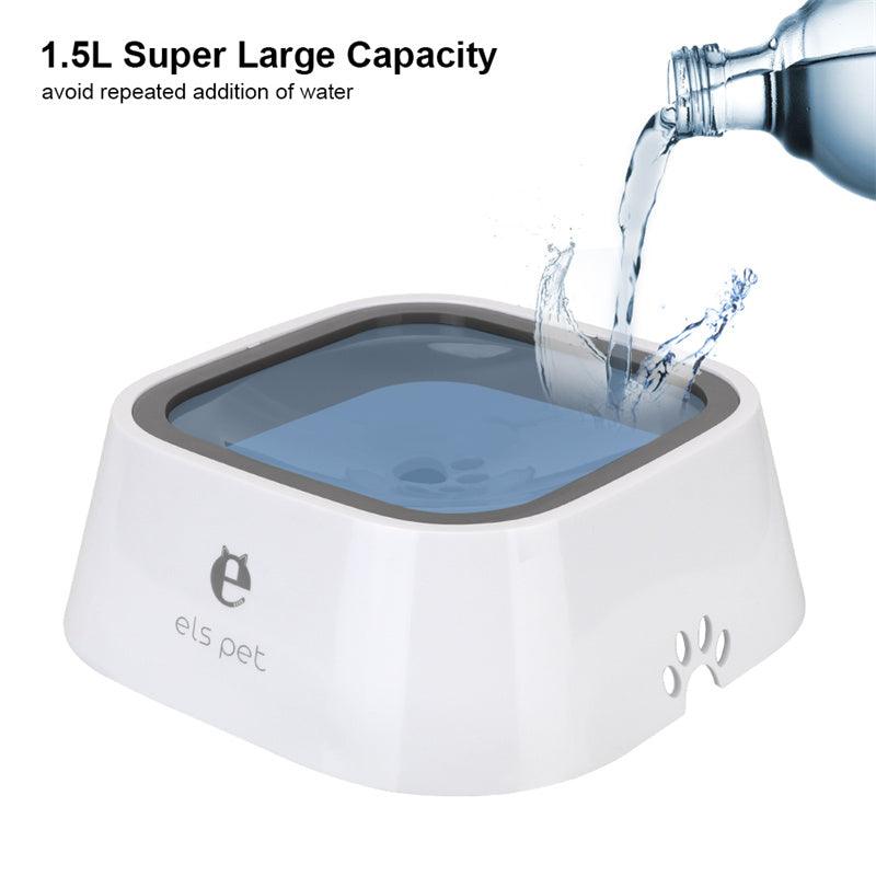 1.5L Cat Dog Water Bowl Carried Floating Bowl Anti-Overflow Slow Water Feeder Dispenser Pet Fountain ABS&PP Dog Supplies - Nioor