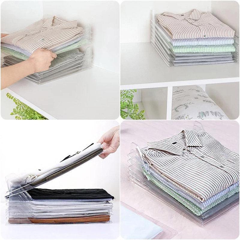 10 Layer Clothes Storage Board Fold Clothing Organizer Shirts Folder Backpack T-shirt Document Closet Drawer Divider Organizer - Nioor