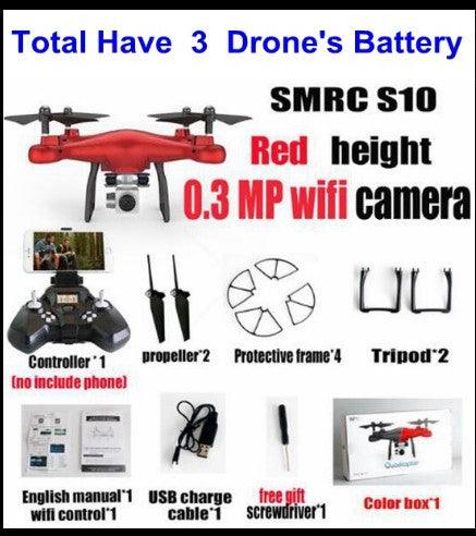 Sales Promotion WiFi 2MP Camera With S10 SMRC FPV Quadcopter Drone Helicopter UAV Micro Remote Control Toy RACER KIT Aircraft - Nioor