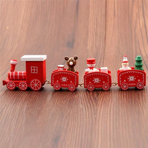 4pcs Mini Wood Train Toys - Nioor