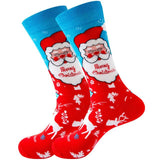 Cotton Stockings For Men With Christmas Theme - Nioor