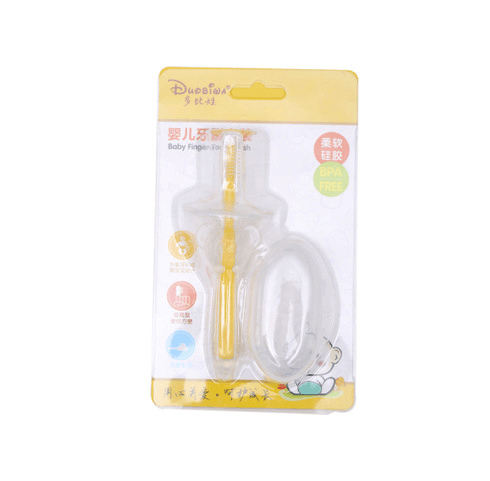 Silicone Baby Toothbrush Kids Teether Training Tool Clear Massager - Nioor