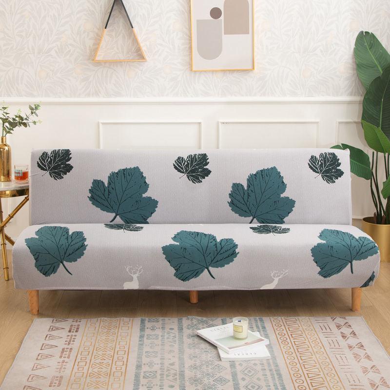 No Armrest Folding Sofa Bed Cover Universal Sofa Cover All-inclusive Simple Sofa Cover Fabric 18 M Sofa Cover - Nioor