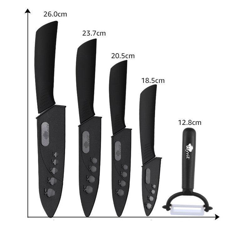 Zirconium Oxide Non-slip Handle Ceramic Knife Set - Nioor