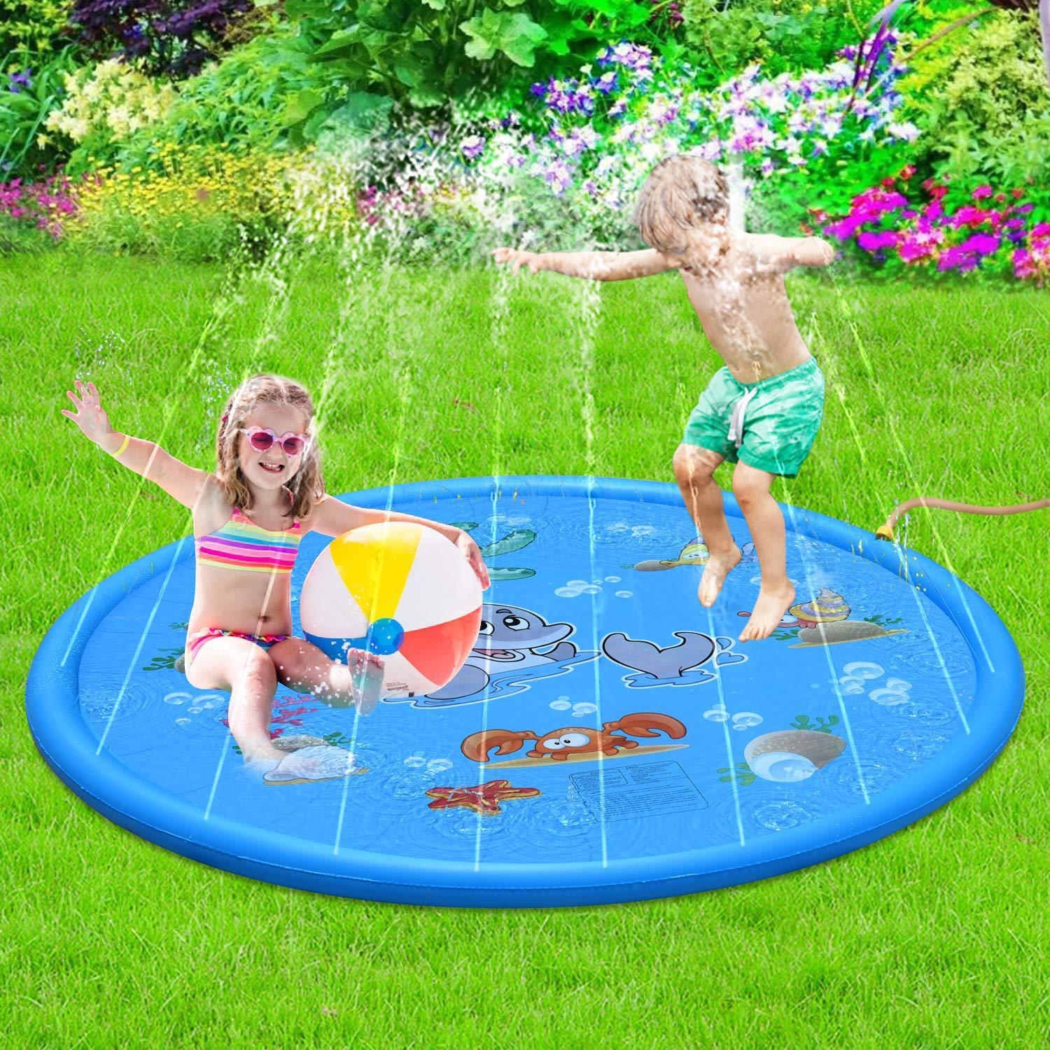 Durable Children's Water Spray Pool Mat Splash Sprinkle Play Pad Mat - Nioor