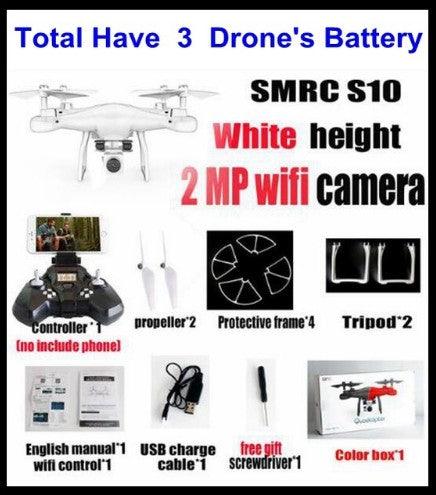 Sales Promotion WiFi 2MP Camera With S10 SMRC FPV Quadcopter Drone Helicopter UAV Micro Remote Control Toy RACER KIT Aircraft - Nioor