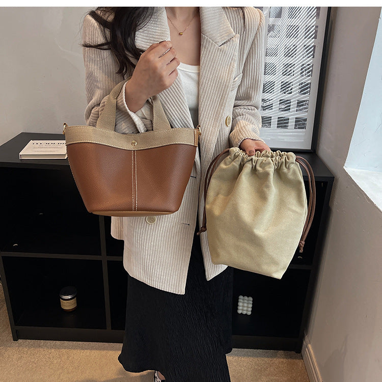 Popular All-matching Crossbody Portable Bucket Bag