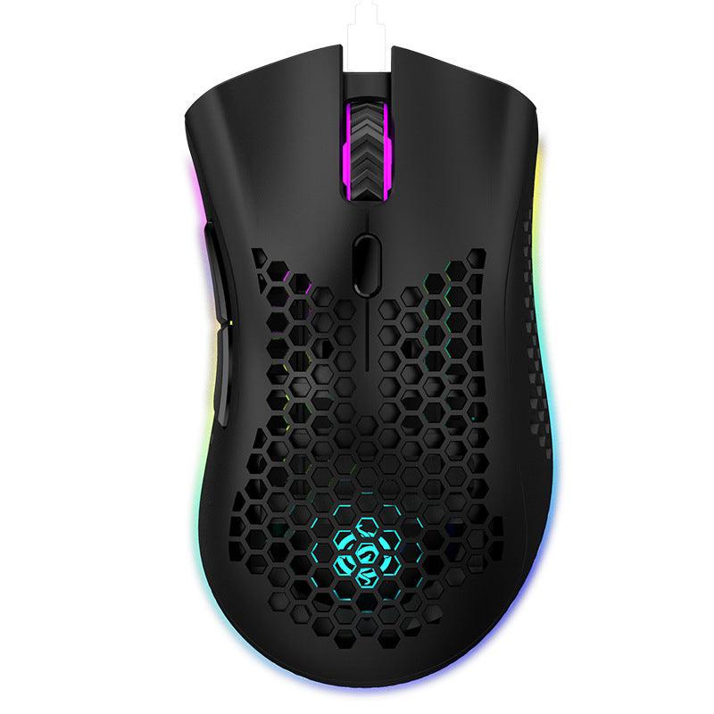 Wireless mouse game luminous RGB electric charging mouse - Nioor