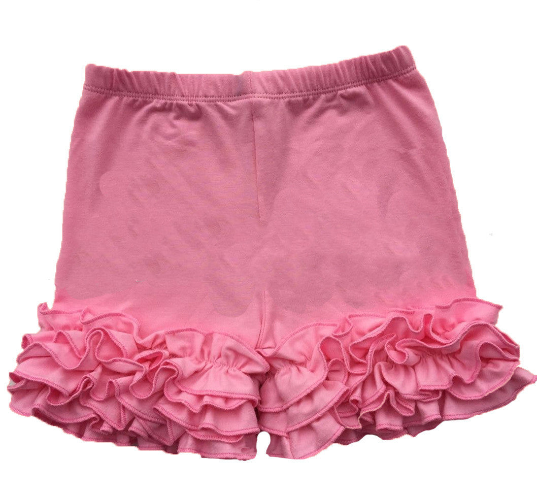 Girls' ruffled shorts