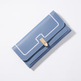 Women's Long And Simple Student Large Capacity Multi-card-slot Clutch