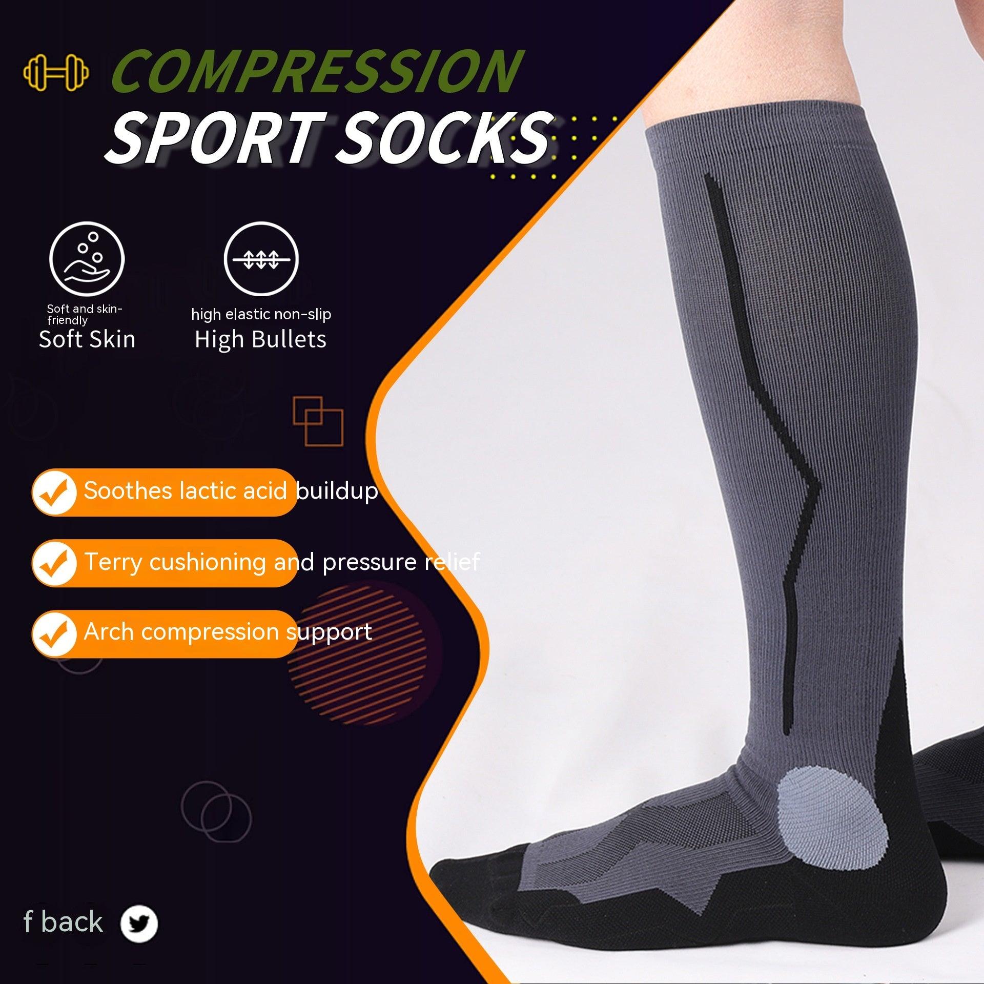 MKS Fitness Long Tube Compression Socks Outdoor Sports - Nioor