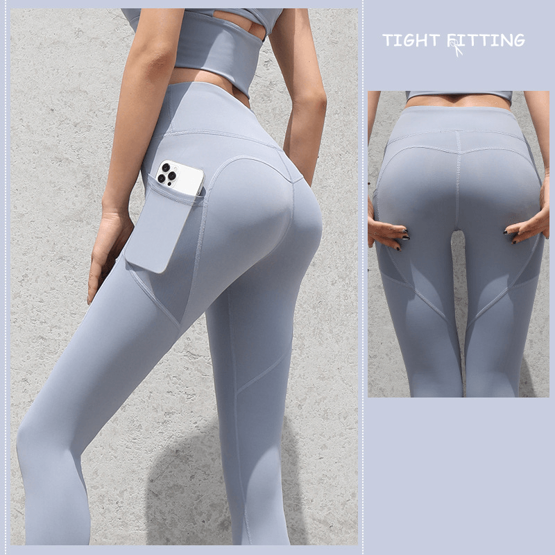 Gym Sport Seamless Leggings With Pockets Push Up High Waist Pants Women Fitness Running Yoga Pants Gym Sport Seamless Leggings - Nioor