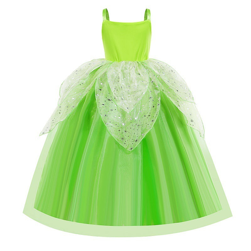 Tinker Bell Elf Dress Tiana Girls