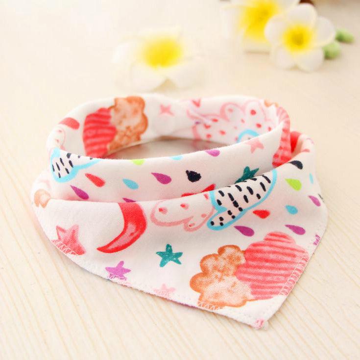 Baby Bibs Waterproof Triangle Cotton Cartoon Child Baberos Bandana Bibs Dribble Bibs Newborn Slabber Absorbent Cloth - Nioor