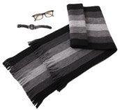 Imitated cashmere color matching casual men's thick scarf - Nioor