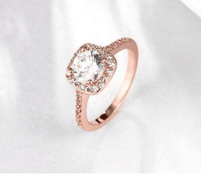 Rose Gold Ring Women European And American Fashion Zircon And Diamond Jewelry - Nioor