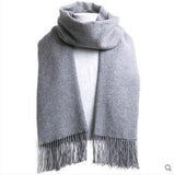 Faux Cashmere Scarf Solid Color Winter - Nioor