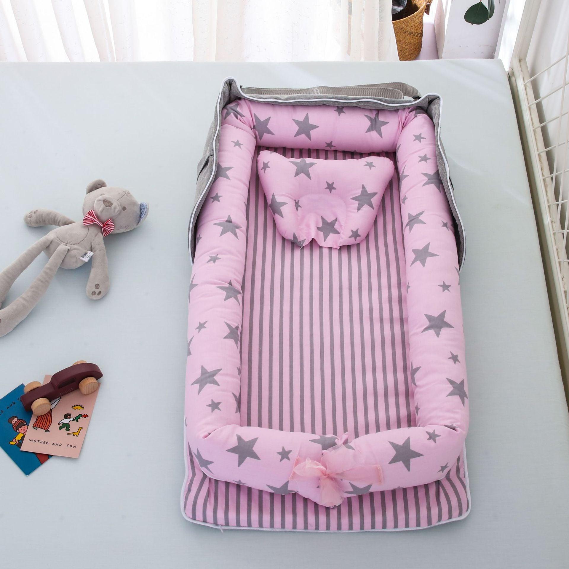 Cotton Portable Foldable Baby Bed - Nioor