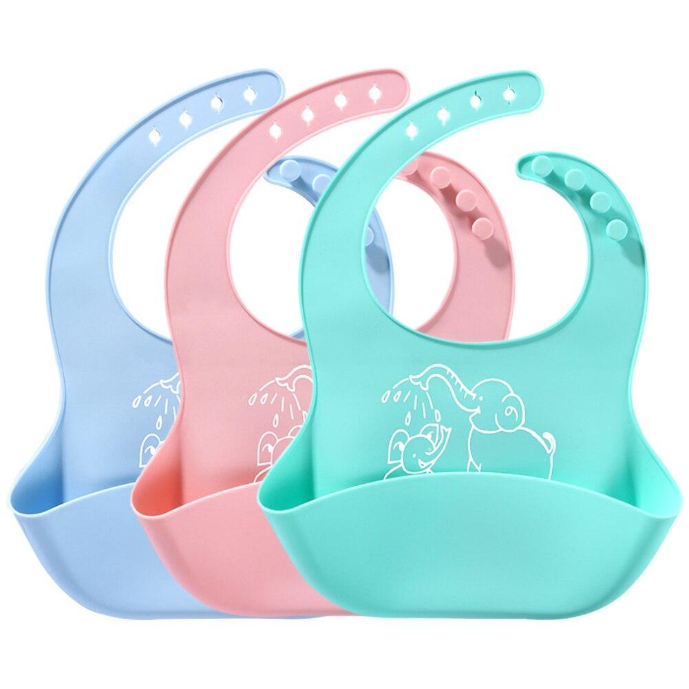 Baby food Bib baby meal silicone saliva bag - Nioor