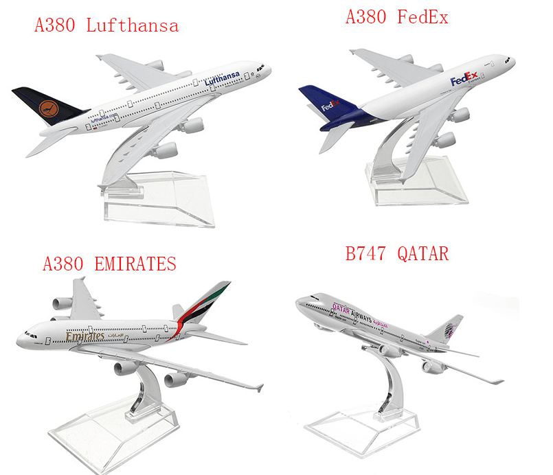 Civil Aviation Aircraft Model Alloy International Airbus Model Simulation Office Aircraft Model Decoration - Nioor