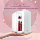 Mini Makeup Fridge Portable Cosmetic Refrigerator Cooler and Warmer Freezer for Perfume Beauty Skincare Products - Nioor