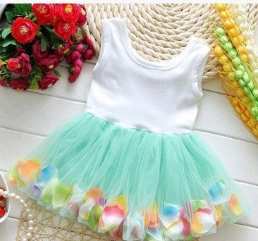 Summer Children's Wear Girl New Petal, Korean Dress, Baby Dress Dress