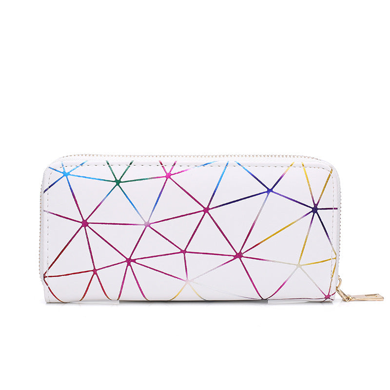 Personalized Long Laser Geometry Hand Purse