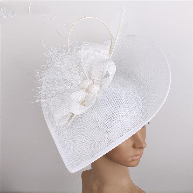 Retro Restaurant Party Headdress Ladies Banquet Hat Feather Hair Accessories - Nioor