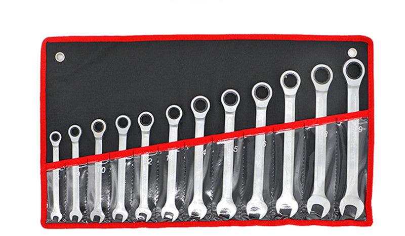 12 7-piece Adjustable Head Ratchet Wrench Set - Nioor