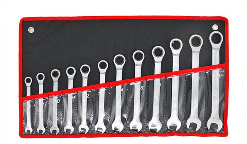 12 7-piece Adjustable Head Ratchet Wrench Set - Nioor