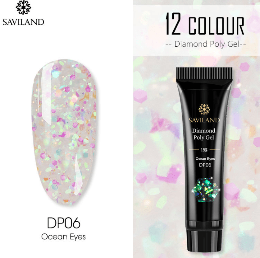 12 Colors Nail Diamond Poly Gel - Nioor