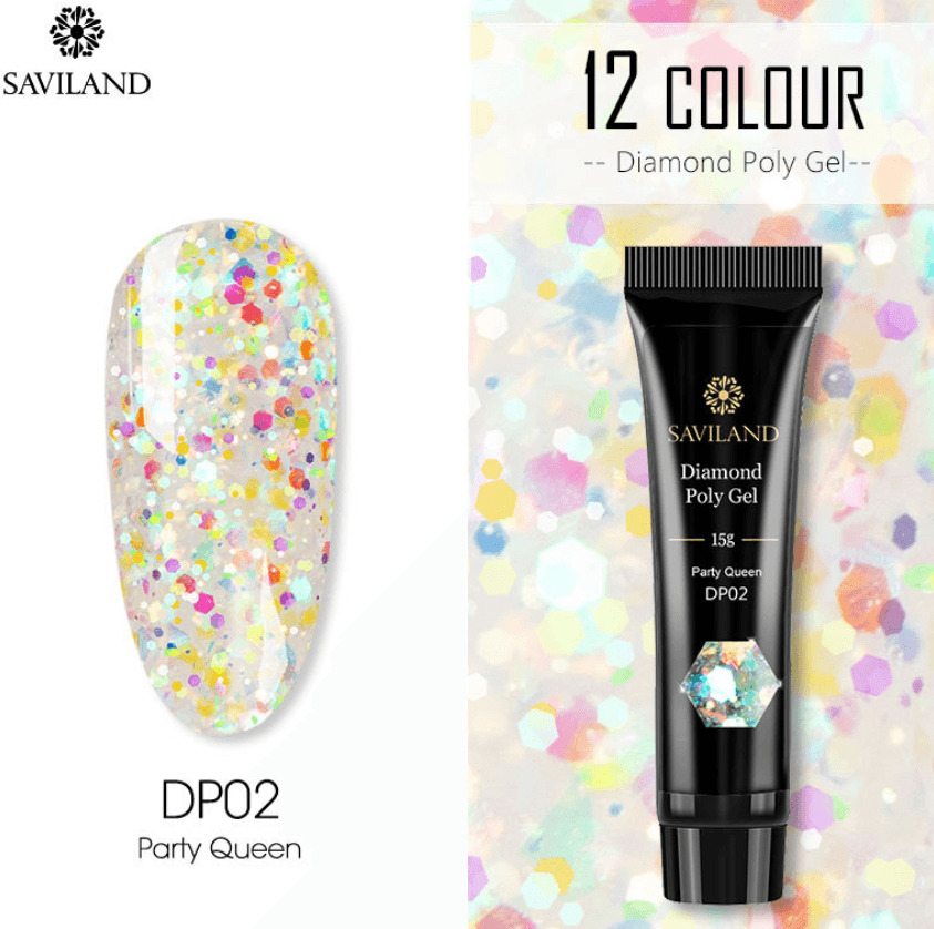 12 Colors Nail Diamond Poly Gel - Nioor