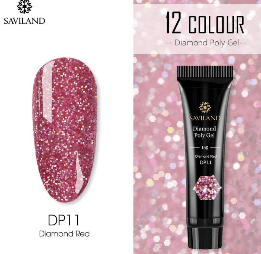 12 Colors Nail Diamond Poly Gel - Nioor