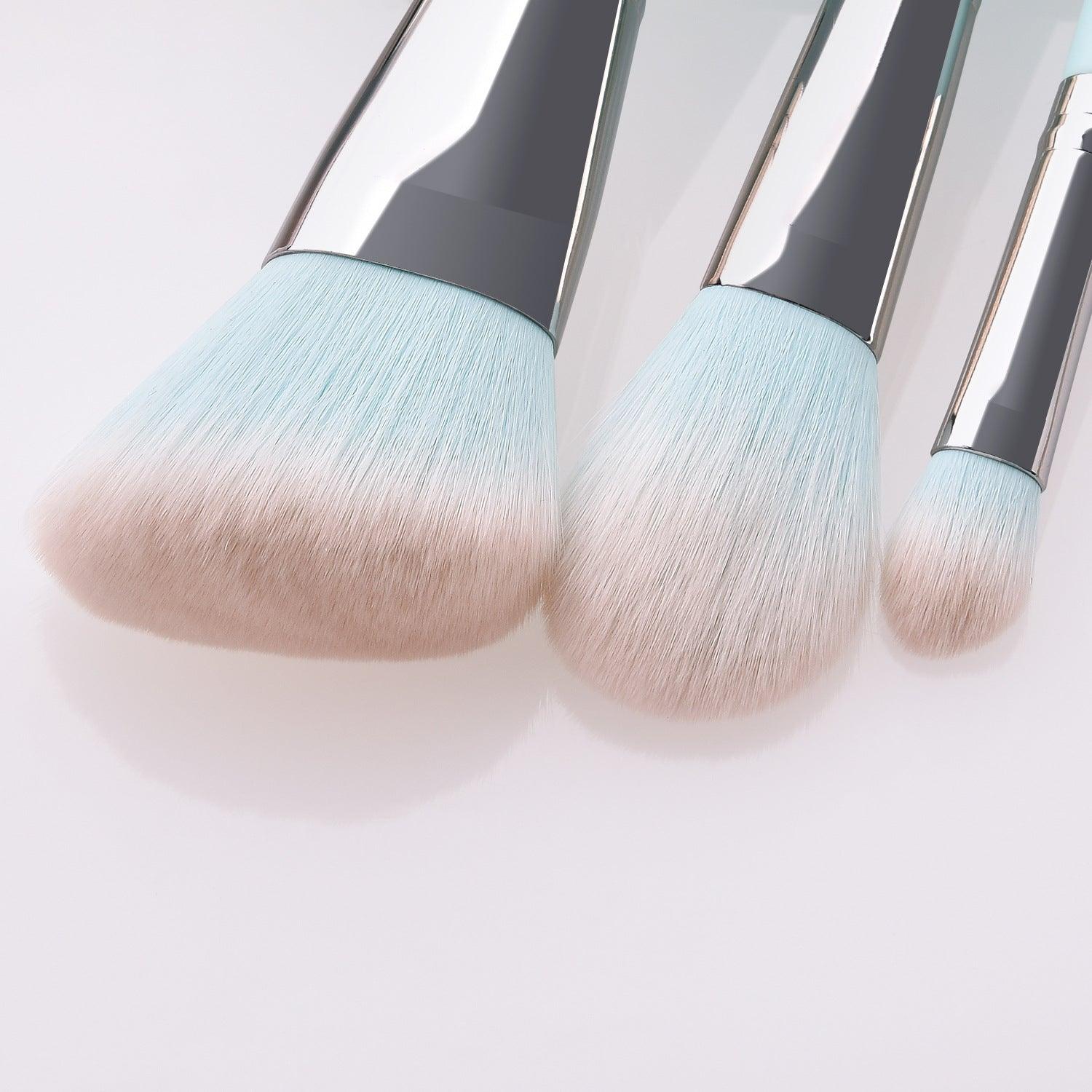 12 light blue makeup brushes - Nioor