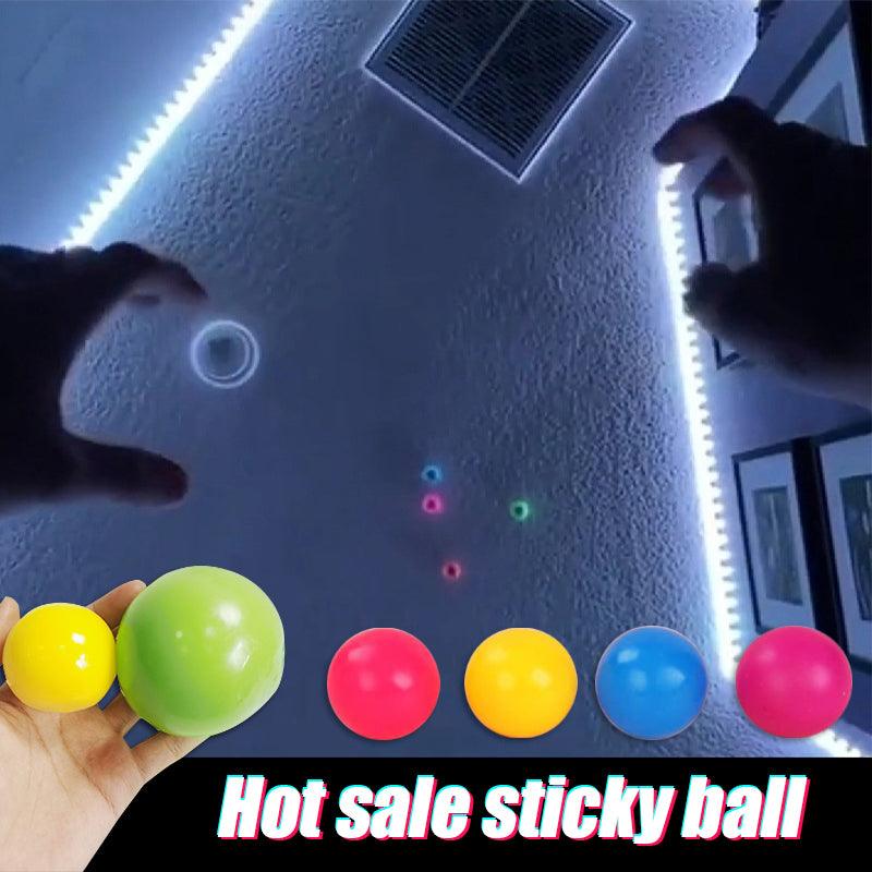 Stick Wall Ball Stress Relief Toys Sticky Squash Ball - Nioor