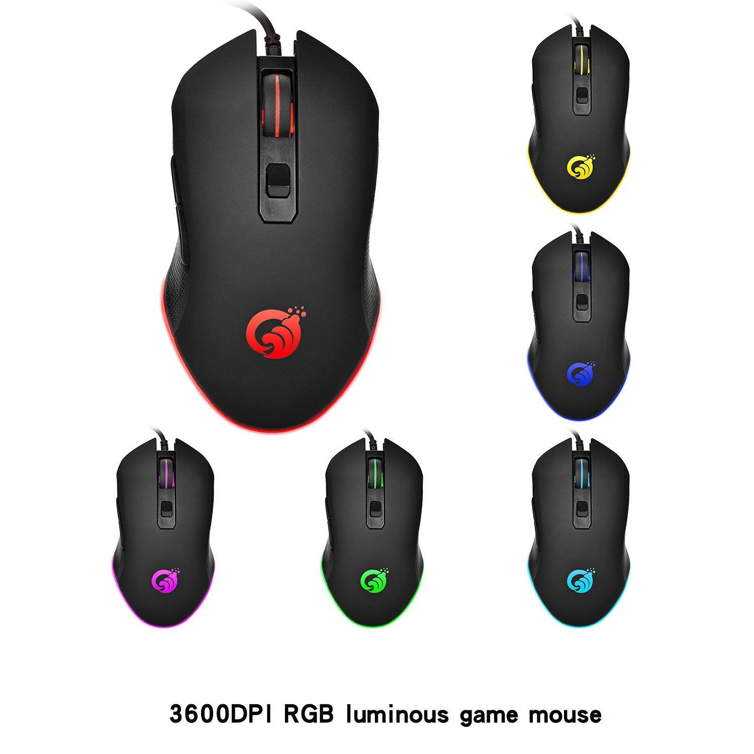 Wired gaming mouse glows - Nioor