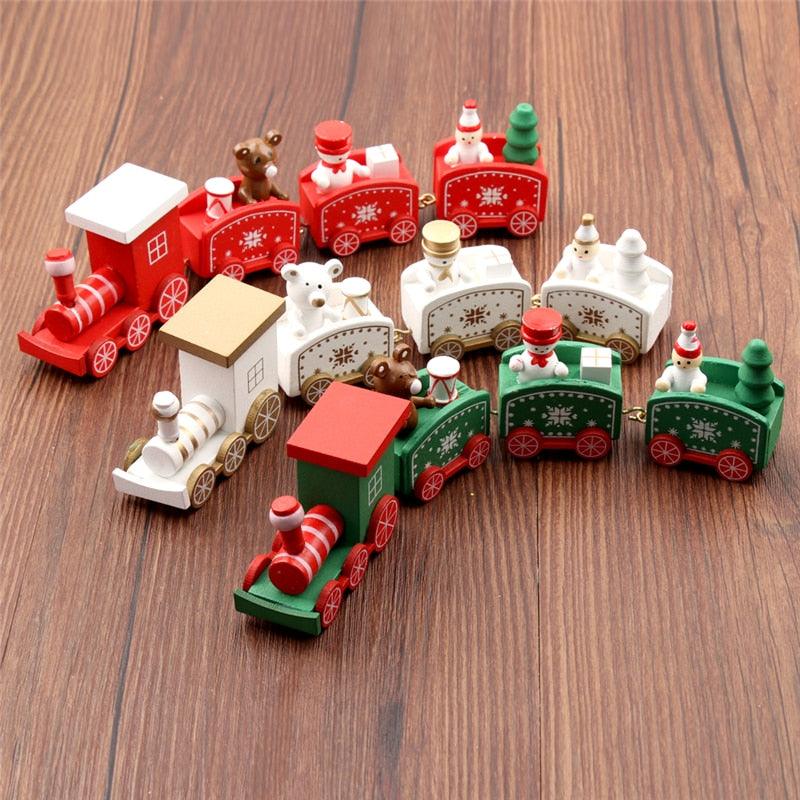 4pcs Mini Wood Train Toys - Nioor