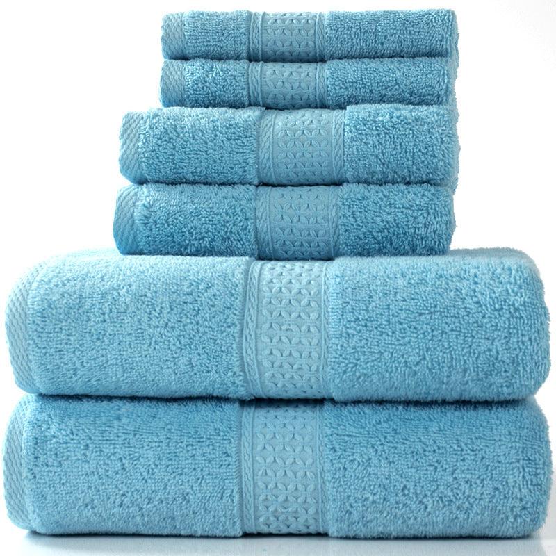 Cotton absorbent towel set of 3 pieces and 6 pieces - Nioor