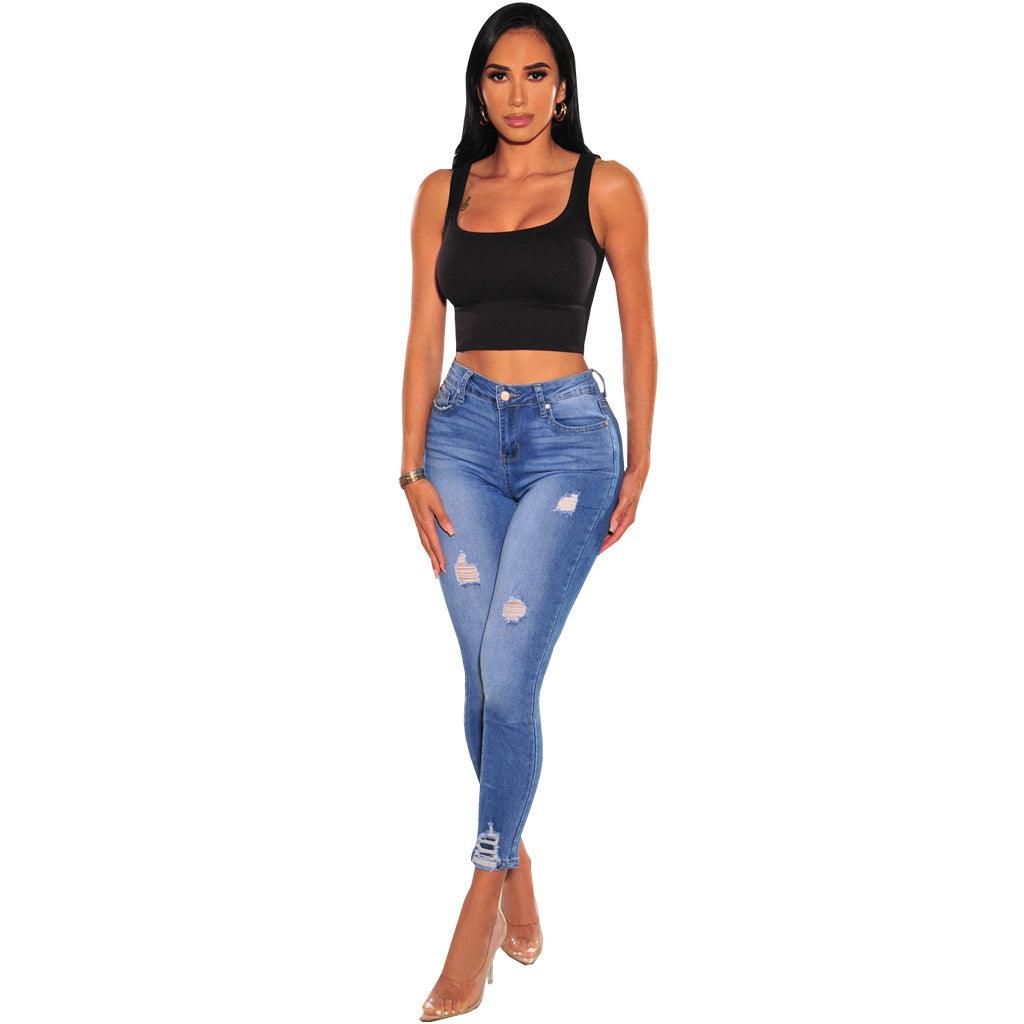 Women's Stretch Denim Skinny Pants - Nioor