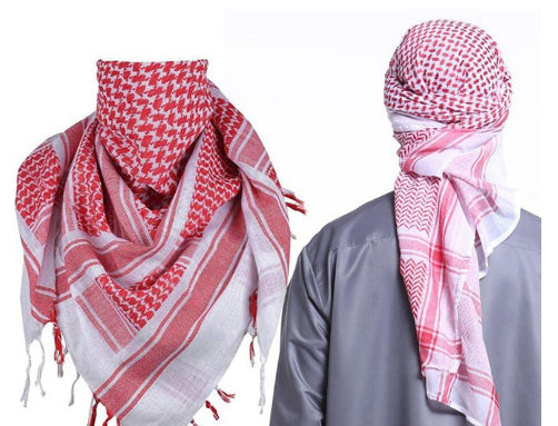 Keffiyeh Square Scarf Middle East Dubai Scarf Muslim Kerchief