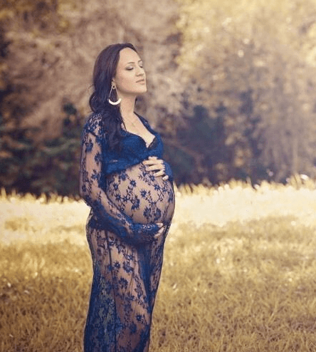 Sexy perspective lace dress, pregnant women's skirts, pregnant women, photographing, maternity, photography and dress - Nioor