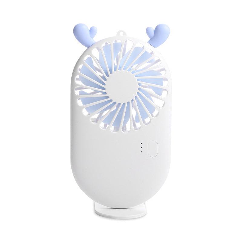 Summer 1pc Cute Portable Mini Fan Handheld USB Chargeable Desktop Fans 3 Mode Adjustable Summer Cooler For Outdoor Travel Office - Nioor