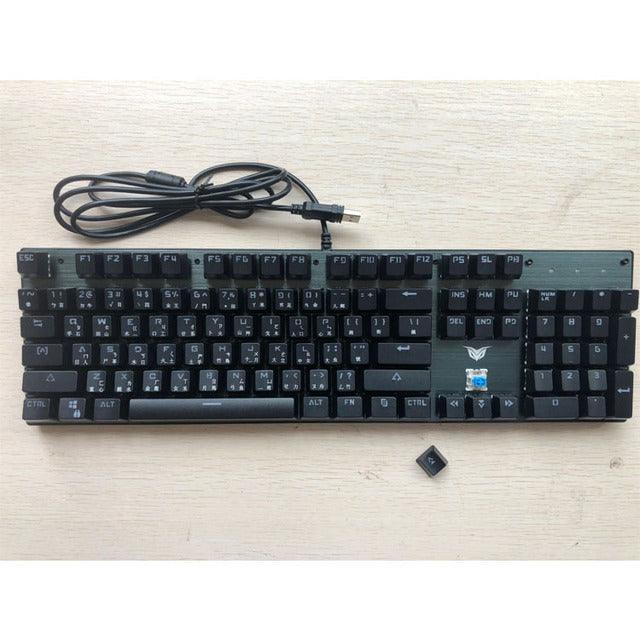 Mechanical Keyboard Green Shaft Desktop Non Punch 87 Key Keyboard - Nioor